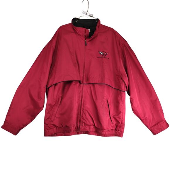 Corvette Racing Full Zip Windbreaker Jacket Men's XXL Cutter & Buck WeatherTec - Picture 1 of 10